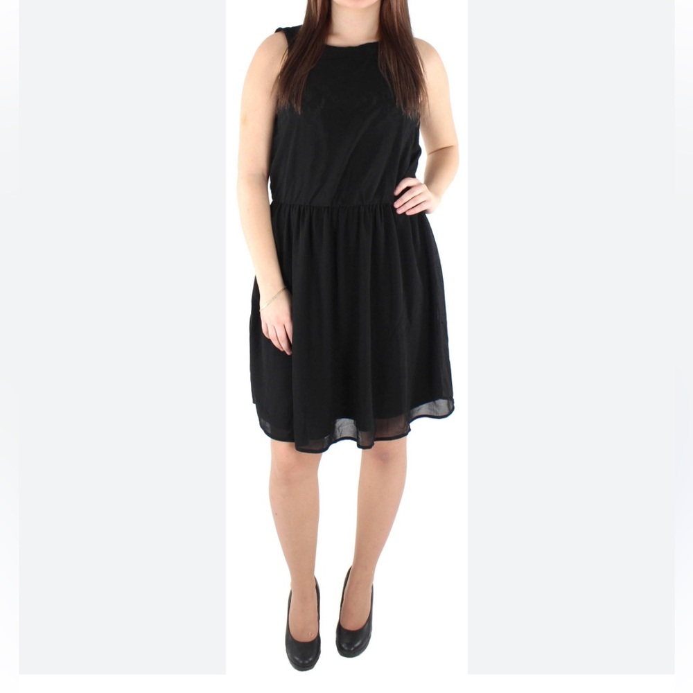 Ricki’s Black Sleeveless Pleated Skirt Dress – Size 12
